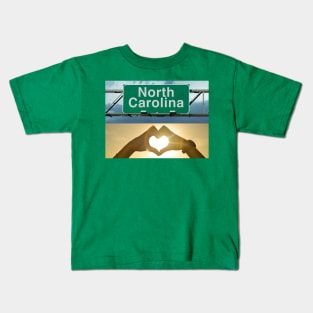 Loving North Caroline Kids T-Shirt